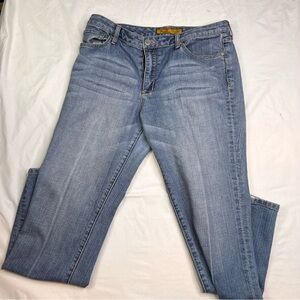 Seven 7 Jeans Womens Straight Cut Denim Size 12 Medium Wash L040524 EUC Cotton